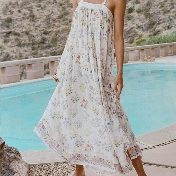 spell posy maxi dress